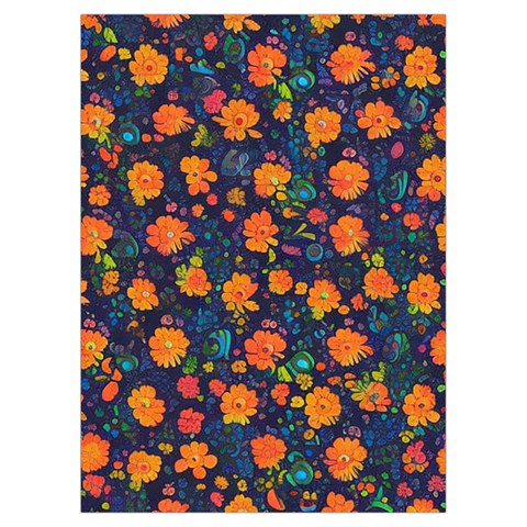 Mid Century Retro Floral 1970s 1960s Pattern 61 Playing Cards Single Design (Rectangle) with Custom Box from ArtsNow.com Card