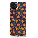 Mid Century Retro Floral 1970s 1960s Pattern 61 iPhone 15 TPU UV Print Case