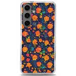 Mid Century Retro Floral 1970s 1960s Pattern 61 Samsung Galaxy S24 6.2 Inch TPU UV Case