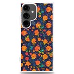 Mid Century Retro Floral 1970s 1960s Pattern 61 Samsung Galaxy S24 Plus 6.7 Inch TPU UV Case