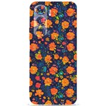 Mid Century Retro Floral 1970s 1960s Pattern 61 Samsung Galaxy S24 Plus 6.7 Inch Black TPU UV Case