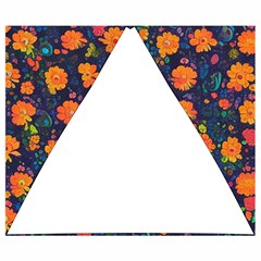 Mid Century Retro Floral 1970s 1960s Pattern 61 Automatic Folding Umbrella with Case (Small) from ArtsNow.com 19.98 x16.78  Umbrella - 3
