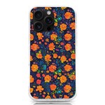 Mid Century Retro Floral 1970s 1960s Pattern 61 iPhone 16 Pro Max TPU UV Print Case