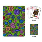 Mid Century Retro Floral 1970s 1960s Pattern 59 Playing Cards Single Design (Rectangle)