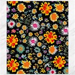 Mid Century Retro Floral 1970s 1960s Pattern 57 Canvas 20  x 24 