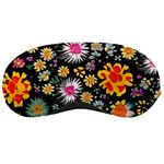 Mid Century Retro Floral 1970s 1960s Pattern 57 Sleep Mask