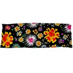 Mid Century Retro Floral 1970s 1960s Pattern 57 60 x21  Body Pillow Case Dakimakura (Two Sides)