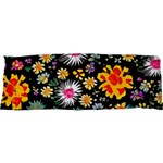 Mid Century Retro Floral 1970s 1960s Pattern 57 47 x17  Body Pillow Case Dakimakura (Two Sides)