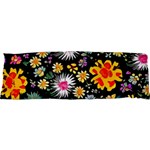 Mid Century Retro Floral 1970s 1960s Pattern 57 63 x21  Body Pillow Case Dakimakura (Two Sides)