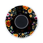 Mid Century Retro Floral 1970s 1960s Pattern 57 On-the-Go Memory Card Reader