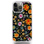 Mid Century Retro Floral 1970s 1960s Pattern 57 iPhone 13 Pro Max TPU UV Print Case
