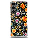Mid Century Retro Floral 1970s 1960s Pattern 57 Samsung Galaxy S24 6.2 Inch TPU UV Case