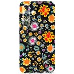 Mid Century Retro Floral 1970s 1960s Pattern 57 Samsung Galaxy S24 6.2 Inch Black TPU UV Case