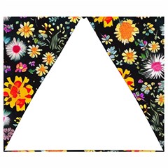 Mid Century Retro Floral 1970s 1960s Pattern 57 Automatic Folding Umbrella with Case (Small) from ArtsNow.com 19.98 x16.78  Umbrella - 2