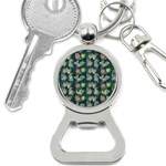 Mid Century Retro Floral 1970s 1960s Pattern 62 Bottle Opener Key Chain