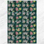 Mid Century Retro Floral 1970s 1960s Pattern 62 Canvas 12  x 18 