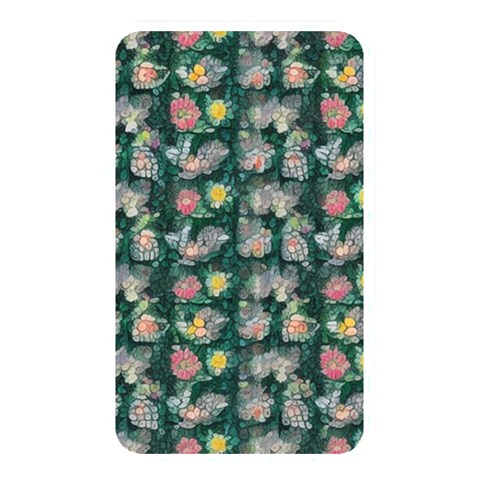 Mid Century Retro Floral 1970s 1960s Pattern 62 Memory Card Reader (Rectangular) from ArtsNow.com Front