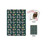 Mid Century Retro Floral 1970s 1960s Pattern 62 Playing Cards Single Design (Mini)