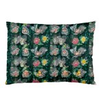Mid Century Retro Floral 1970s 1960s Pattern 62 Pillow Case (Two Sides)