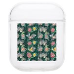 Mid Century Retro Floral 1970s 1960s Pattern 62 Soft TPU AirPods 1/2 Case