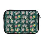 Mid Century Retro Floral 1970s 1960s Pattern 62 Apple MacBook Pro 17  Zipper Case