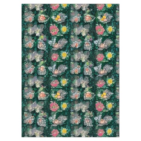 Mid Century Retro Floral 1970s 1960s Pattern 62 Playing Cards Single Design (Rectangle) with Custom Box from ArtsNow.com Card