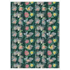 Mid Century Retro Floral 1970s 1960s Pattern 62 Playing Cards Single Design (Rectangle) with Custom Box from ArtsNow.com Card