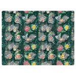 Mid Century Retro Floral 1970s 1960s Pattern 62 40  x 30  Premium Plush Fleece Blanket (Extra Small)