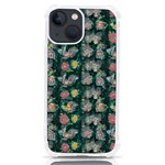 Mid Century Retro Floral 1970s 1960s Pattern 62 iPhone 13 mini TPU UV Print Case