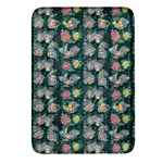 Mid Century Retro Floral 1970s 1960s Pattern 62 Rectangular Glass Fridge Magnet (4 pack)