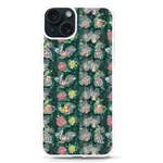 Mid Century Retro Floral 1970s 1960s Pattern 62 iPhone 15 TPU UV Print Case