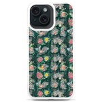 Mid Century Retro Floral 1970s 1960s Pattern 62 iPhone 15 Plus TPU UV Print Case