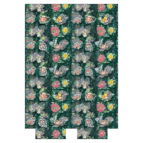 Mid Century Retro Floral 1970s 1960s Pattern 62 Automatic Folding Umbrella with Case (Medium) from ArtsNow.com Case