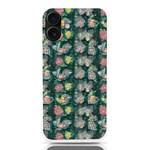 Mid Century Retro Floral 1970s 1960s Pattern 62 iPhone 16 Plus TPU UV Print Case