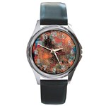 abstraction 22 Round Metal Watch