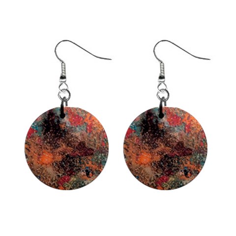 abstraction 22 Mini Button Earrings from ArtsNow.com Front