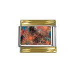 abstraction 22 Gold Trim Italian Charm (9mm)