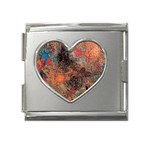 abstraction 22 Mega Link Heart Italian Charm (18mm)