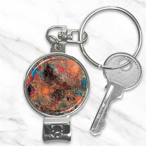 abstraction 22 Nail Clippers Key Chain from ArtsNow.com Front