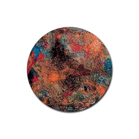 abstraction 22 Rubber Coaster (Round) from ArtsNow.com Front
