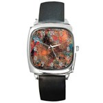 abstraction 22 Square Metal Watch