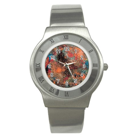 abstraction 22 Stainless Steel Watch from ArtsNow.com Front