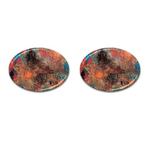 abstraction 22 Cufflinks (Oval) from ArtsNow.com Front(Pair)