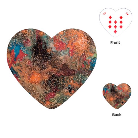 abstraction 22 Playing Cards Single Design (Heart) from ArtsNow.com Front