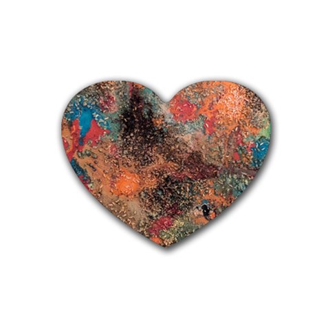 abstraction 22 Rubber Coaster (Heart) from ArtsNow.com Front