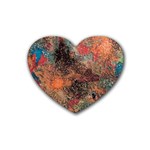 abstraction 22 Rubber Heart Coaster (4 pack)