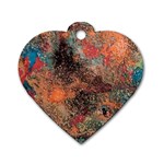 abstraction 22 Dog Tag Heart (One Side)