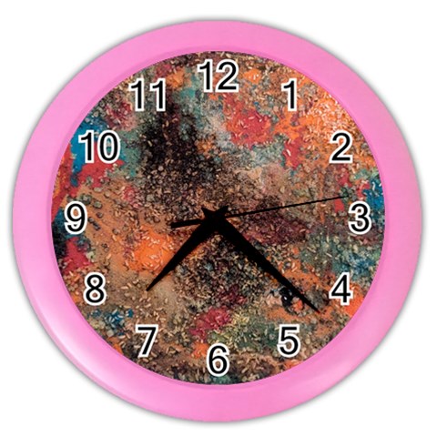 abstraction 22 Color Wall Clock from ArtsNow.com Front
