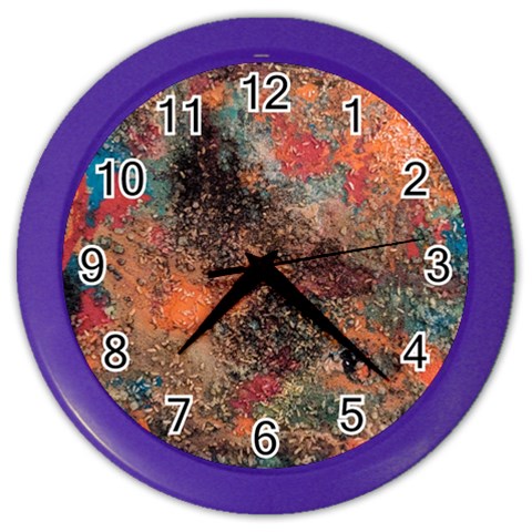 abstraction 22 Color Wall Clock from ArtsNow.com Front