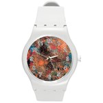 abstraction 22 Round Plastic Sport Watch (M)